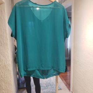 Green blouse